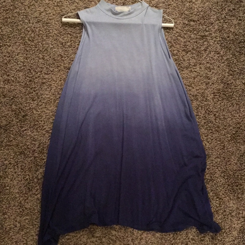 Light to dark blue dress
